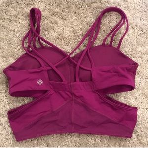 EUC Lululemon Longline Bra Size 6 Purple